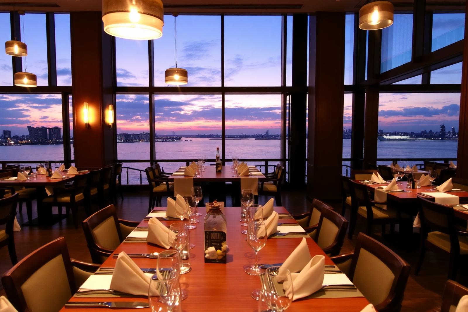 Harbor View dining room overlooking Manila Bay